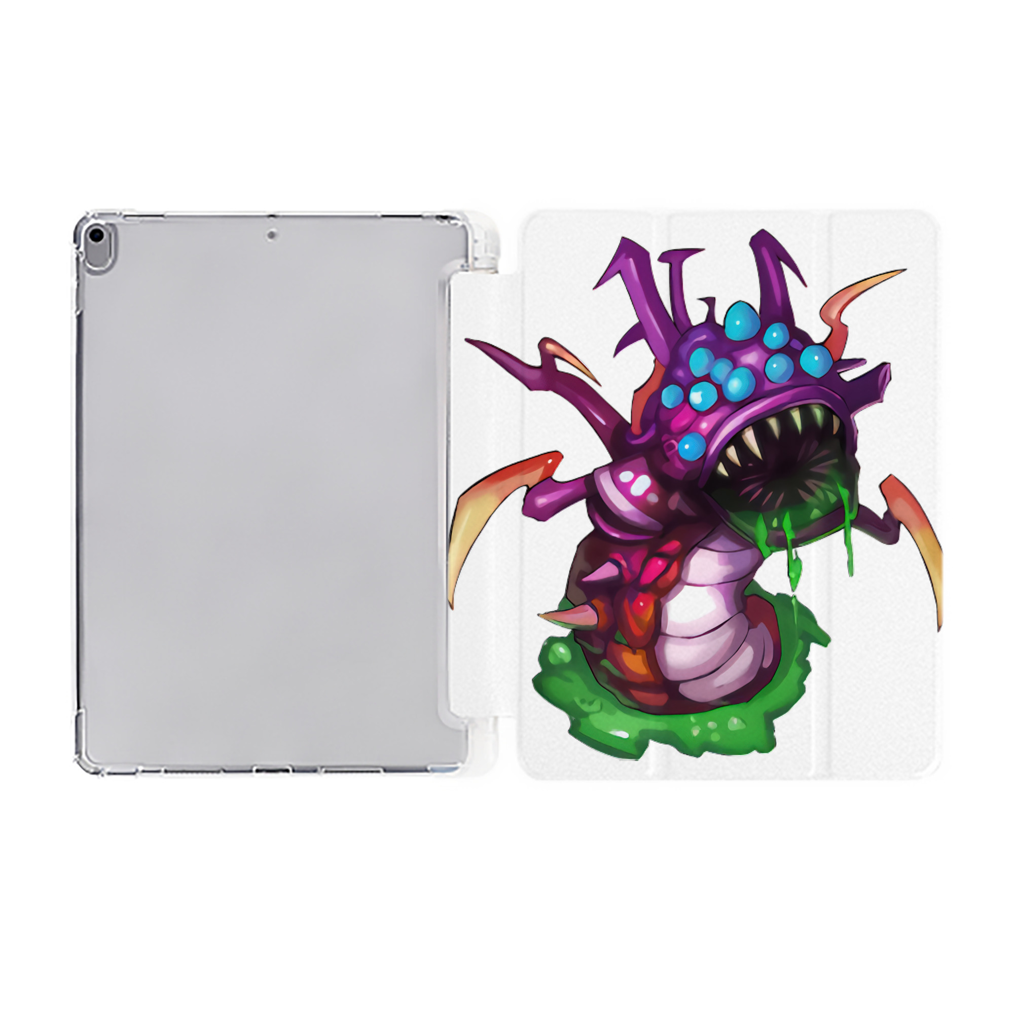 （画像用） リーグ・オブ・レジェンド League of Legends LOL IPad ケース ペン収納付き 三つ折りスタンド PUレザー×シリコン 対応機種9.5/10.5/10.9インチ